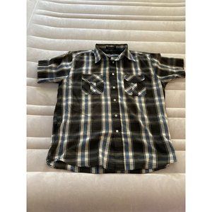 Beverly Hills Shirt Mens Large Black Short Sleeve Polo